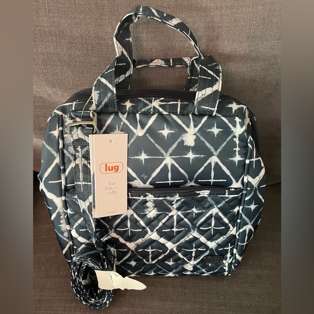 NEW Lug Insulated Lunch Tote Bag Chewy - Diamond Navy - Picture 1 of 14